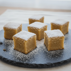 Bites de tarta de Santiago